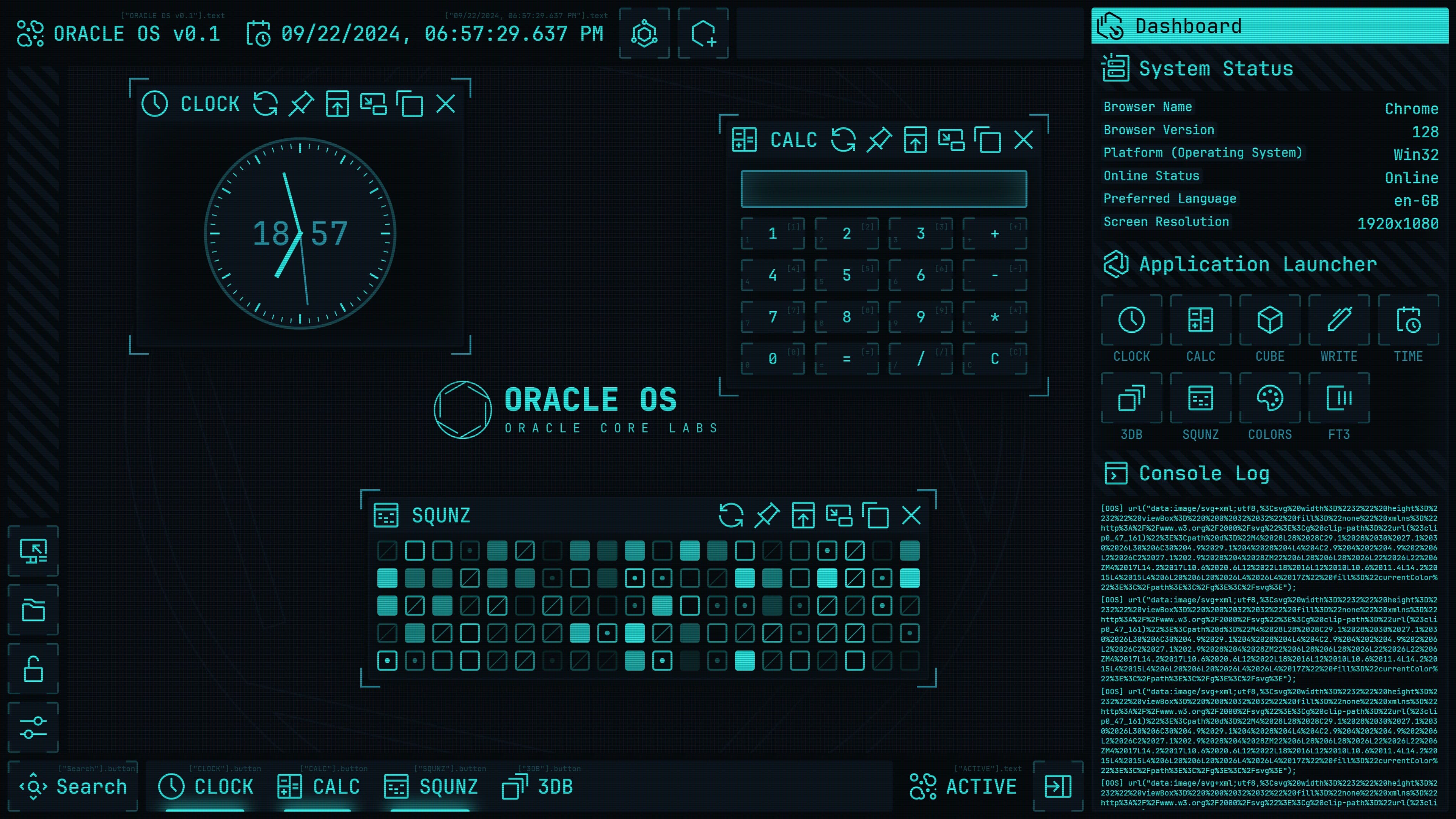 Oracle OS screenshot 1